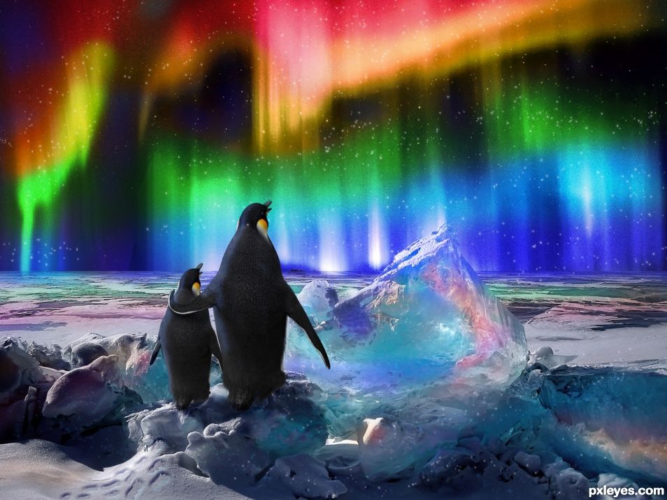 Creation of Aurora Borealis: Final Result