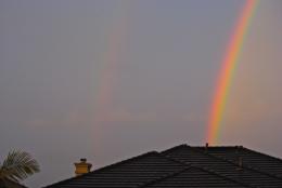 Double Rainbow Over Neighbors House