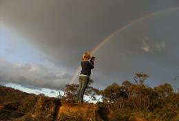 Double rainbow.  