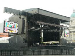 F1 padang stage area in rainy mode