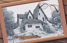 Framed drawing