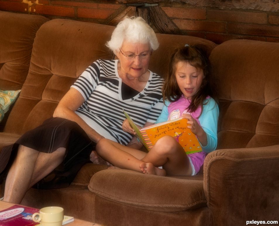 Reading with Grandma