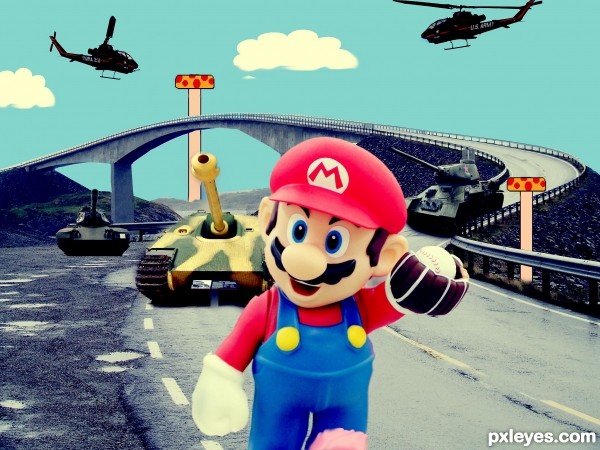 chasing super mario