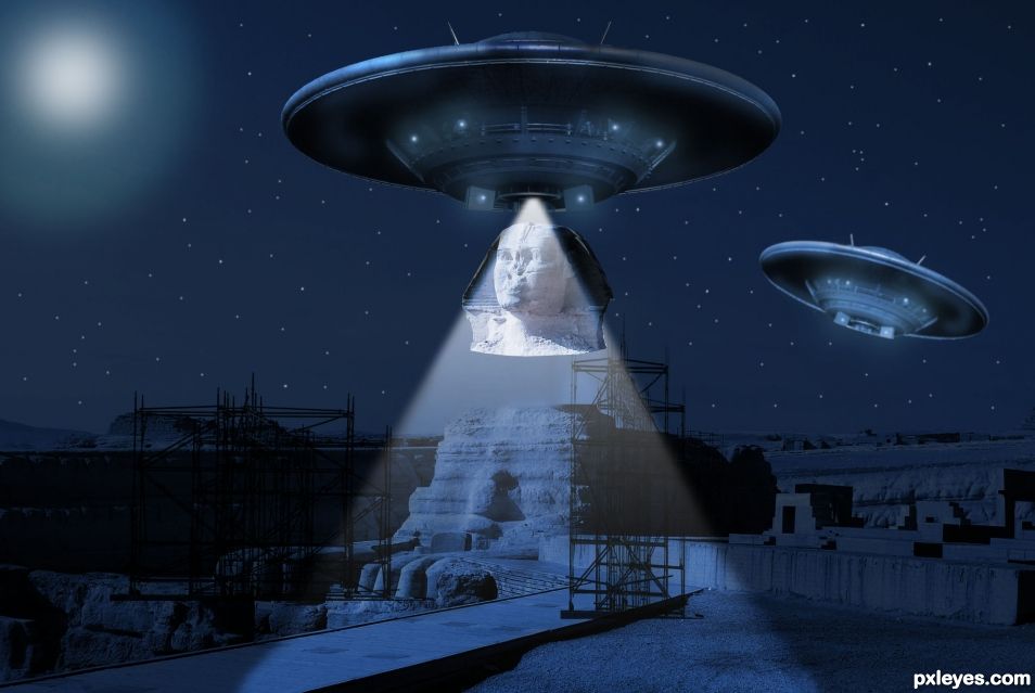 TOP SECRET. Aliens built The Sphinx