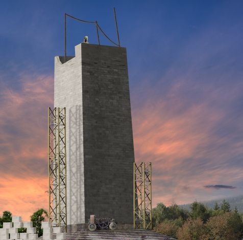 Creation of Washington Monument - 1884: Step 9