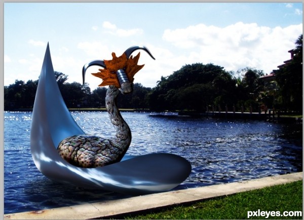 Creation of First Appearance of Blue Water: Step 17
