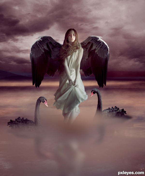 Creation of Card 14 - Temperance: Step 4