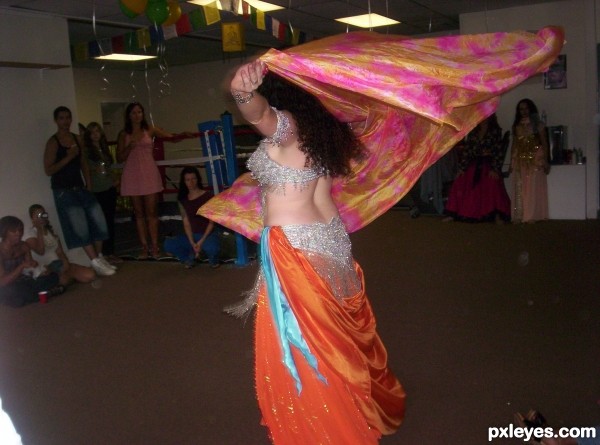 Creation of Belly Dancer on Red Lake: Step 3