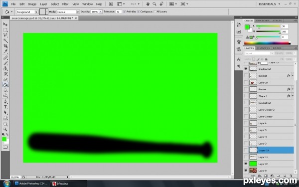 Creation of After a good day !: Step 1