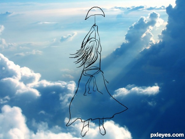 Creation of Flying girl.......: Step 1