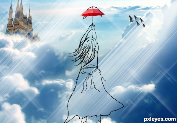 Creation of Flying girl.......: Step 8