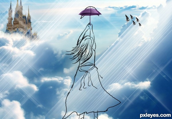 Creation of Flying girl.......: Step 9