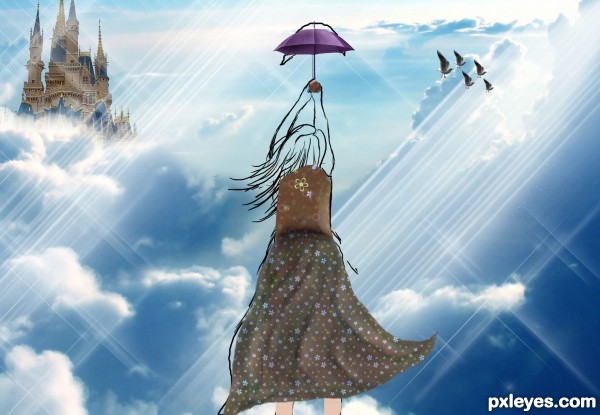 Creation of Flying girl.......: Step 12