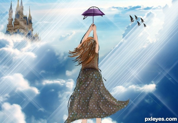 Creation of Flying girl.......: Step 14