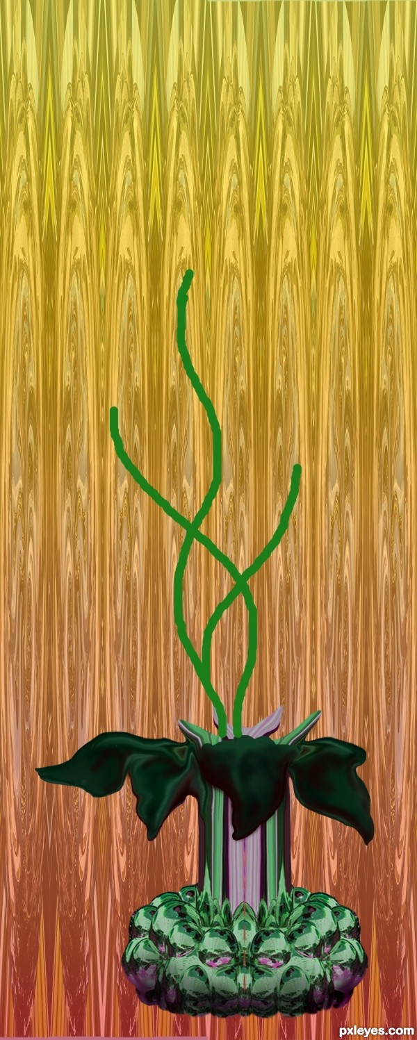 Creation of From Bubbles to Blossoms: Step 7