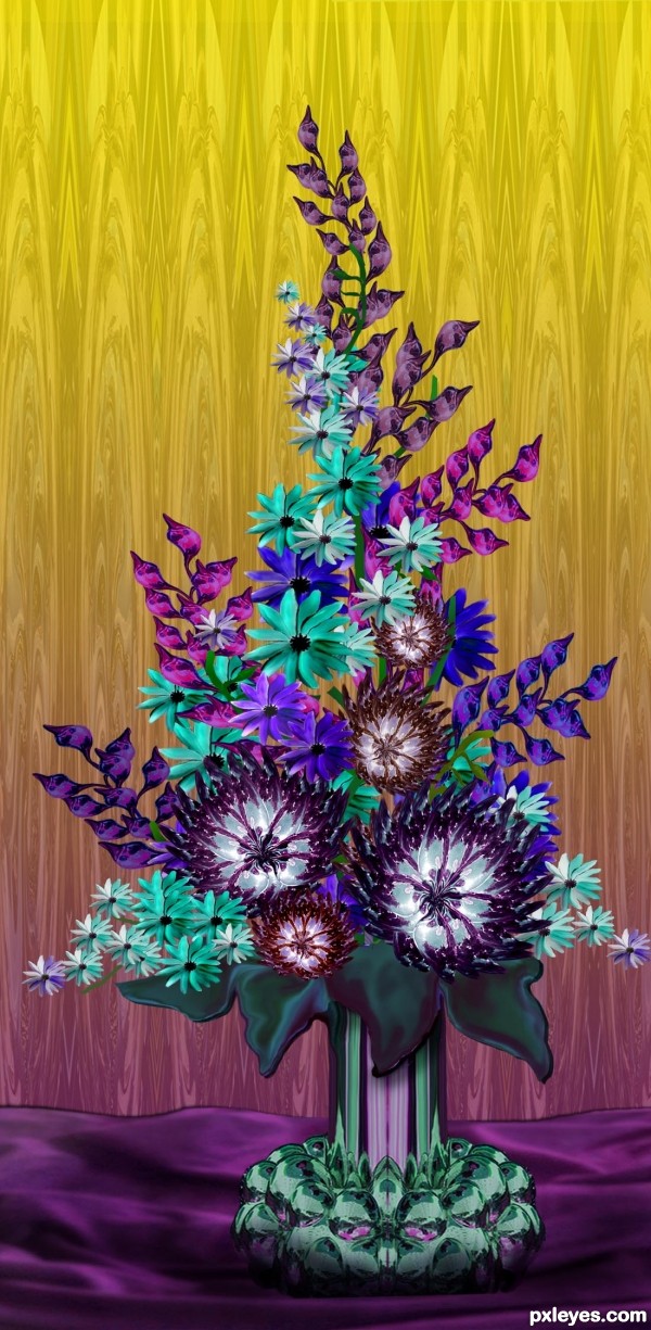 Creation of From Bubbles to Blossoms: Step 9