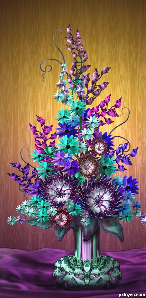 Creation of From Bubbles to Blossoms: Step 11