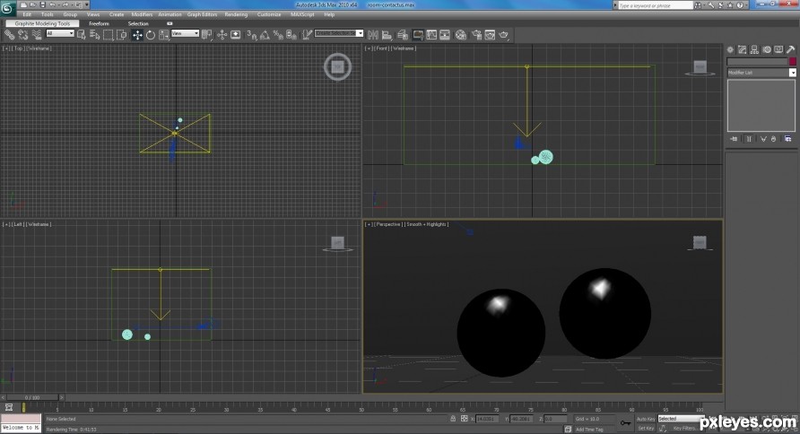 Creation of Reflective Shpere in Reflective Cage: Step 2