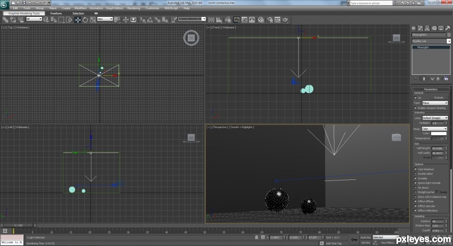 Creation of Reflective Shpere in Reflective Cage: Step 4