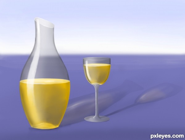 Creation of Glass of Wine: Final Result