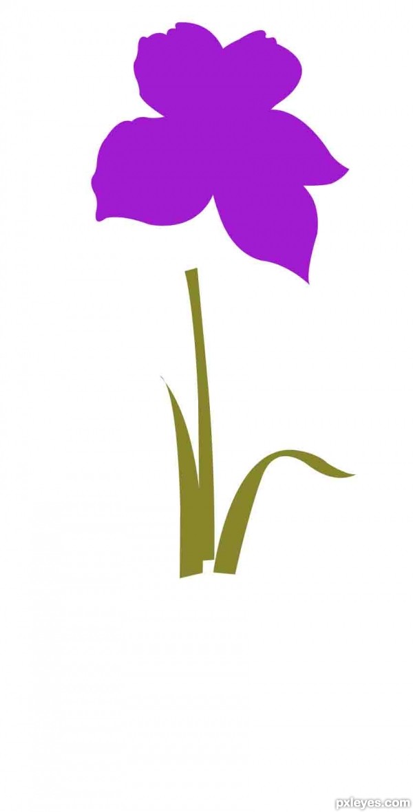 Creation of Beautiful flower: Step 2