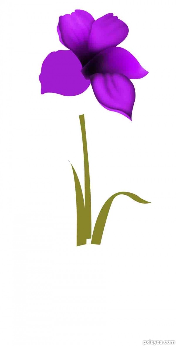 Creation of Beautiful flower: Step 3
