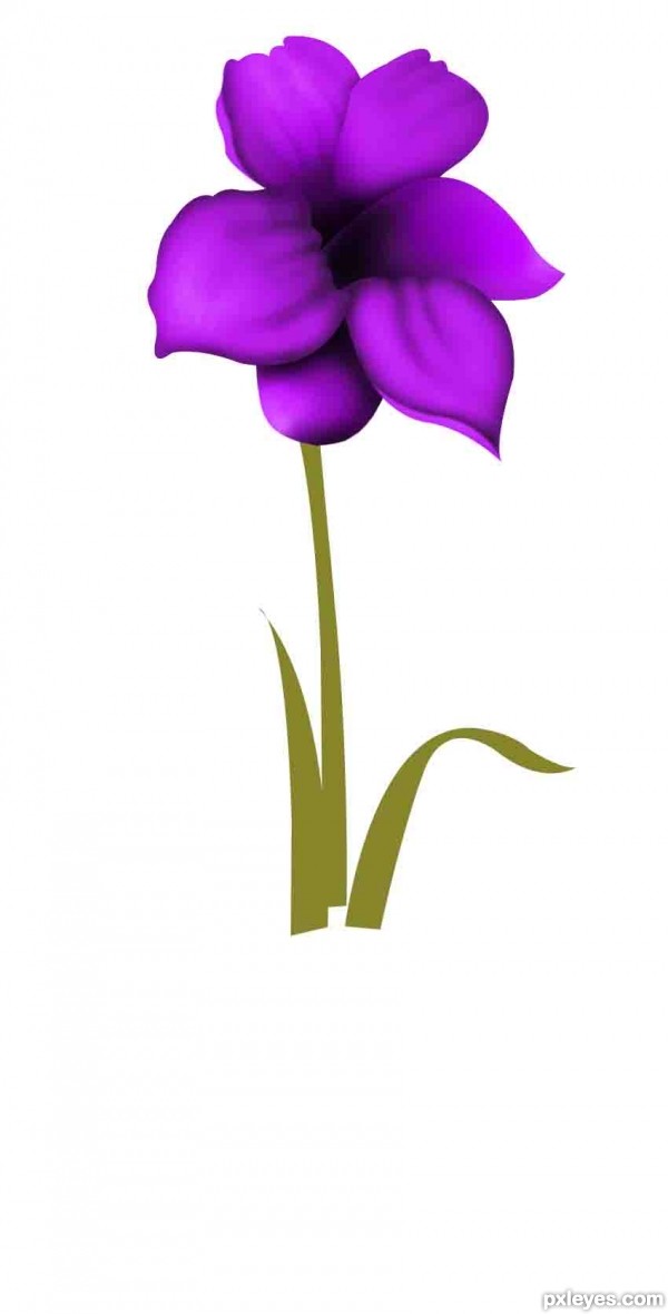 Creation of Beautiful flower: Step 4