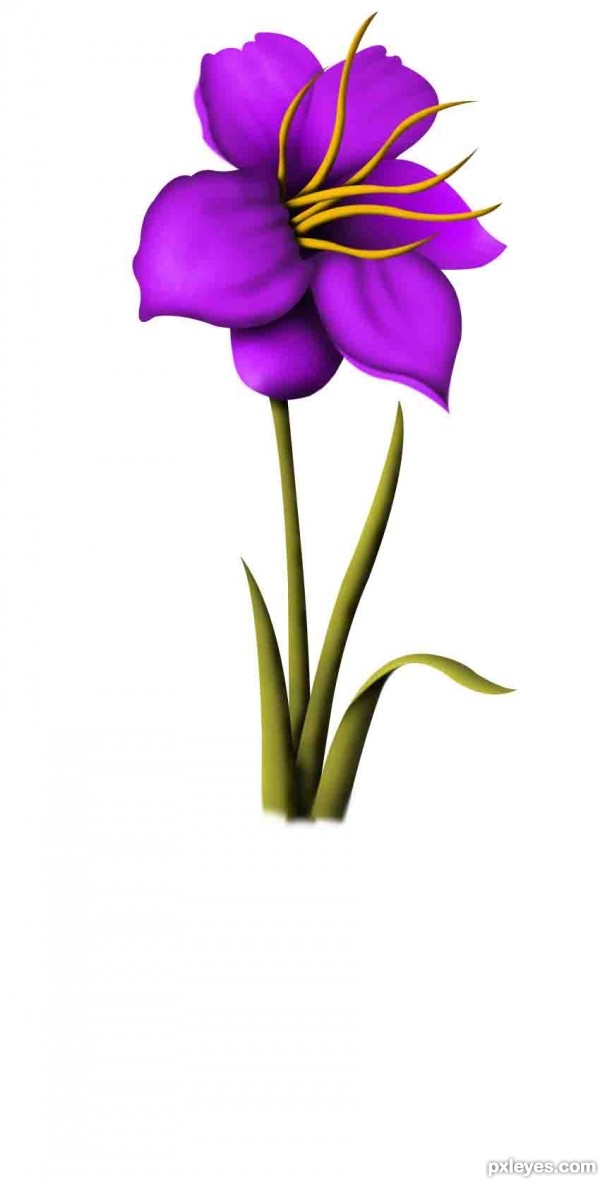 Creation of Beautiful flower: Step 7