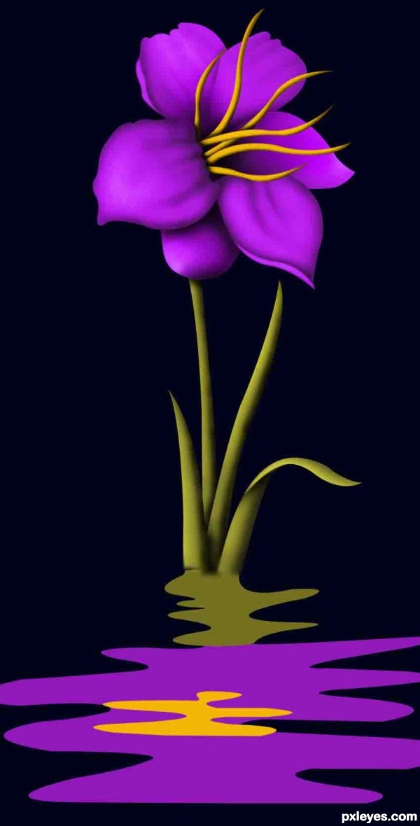 Creation of Beautiful flower: Step 8