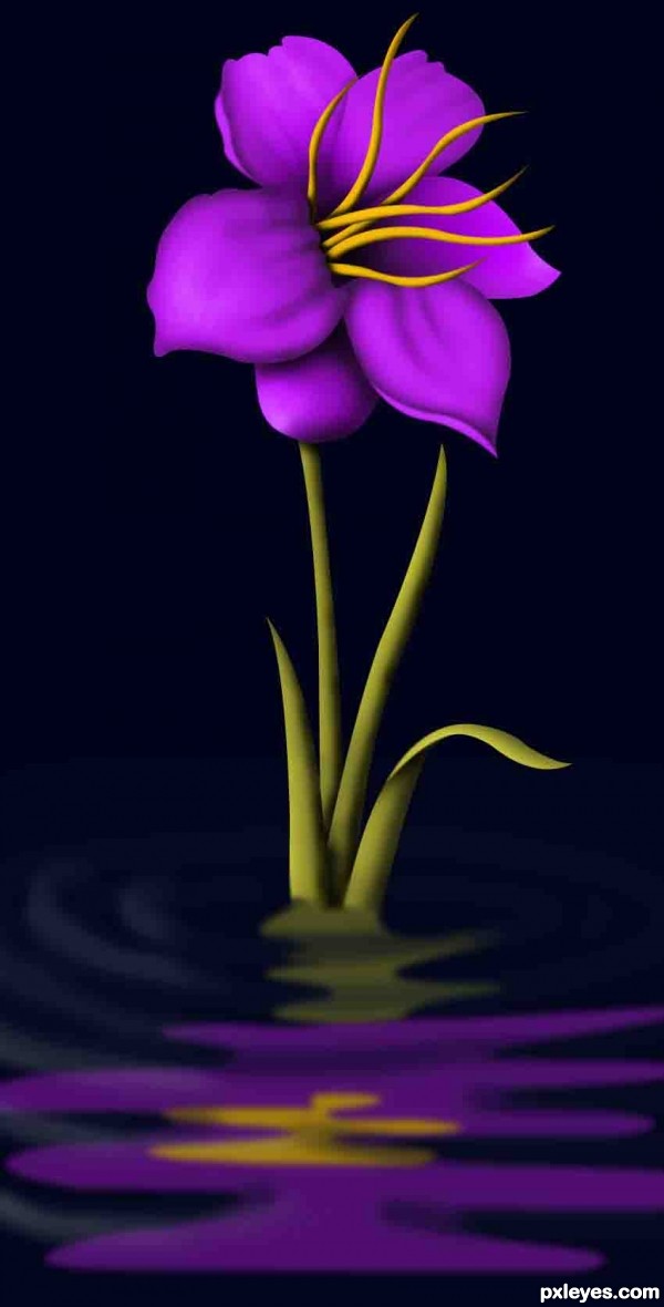 Creation of Beautiful flower: Step 10