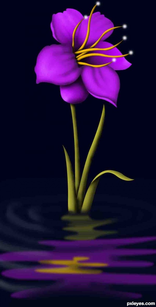 Creation of Beautiful flower: Step 11