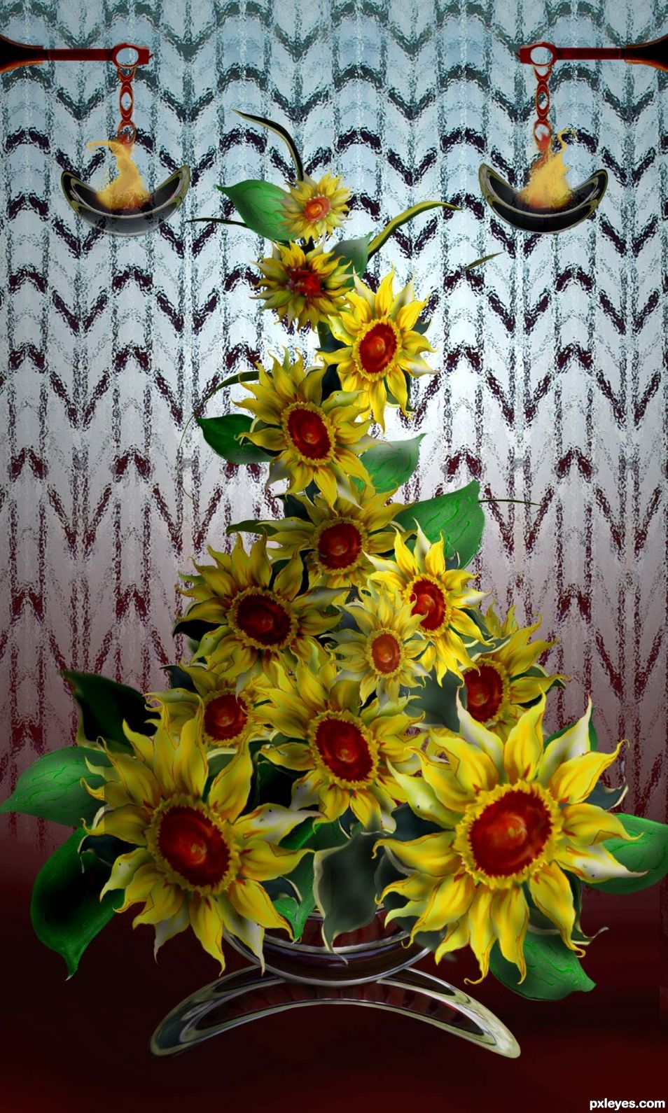 Creation of Sunflowers from My Garden : Step 10