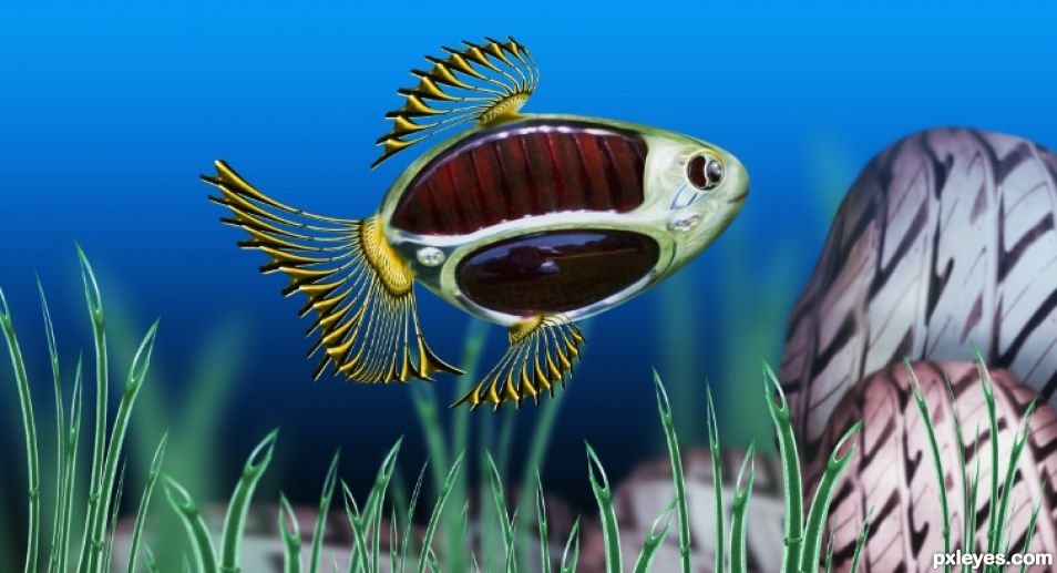 Creation of Fish Reflector: Step 6
