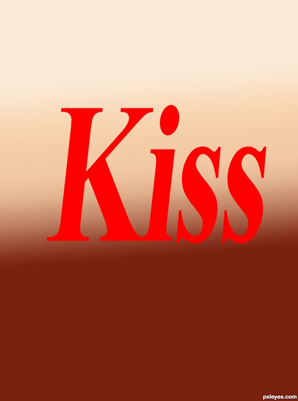 Creation of Kiss Kiss xoxo: Step 2