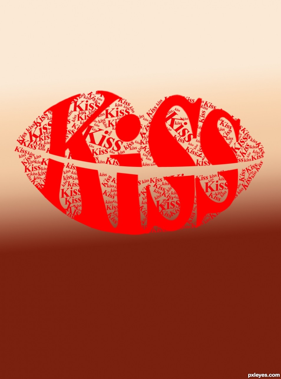 Creation of Kiss Kiss xoxo: Step 3