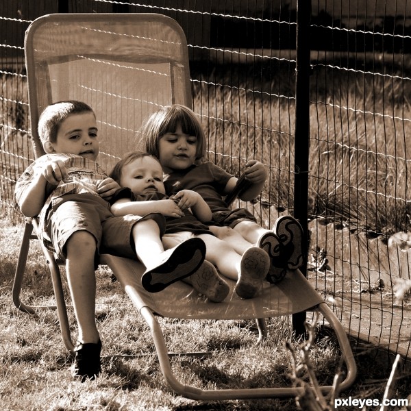 Children relaxing