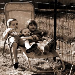 Children relaxing