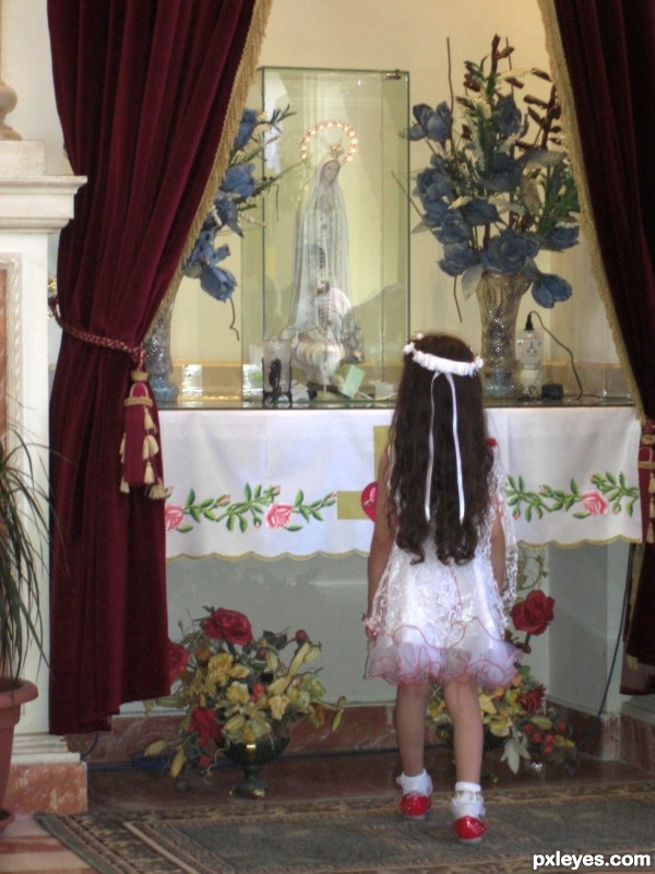 Little Girl with faith