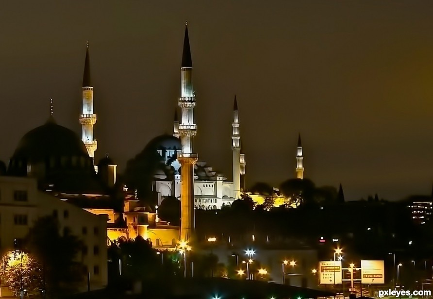 Mosque at night - Istanbul