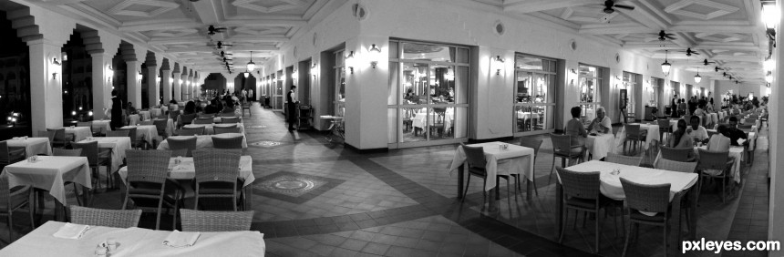 Hotel restaurant photoshop picture)