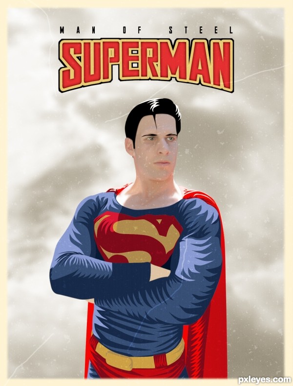 Home Photoshop Contests Retro Posters Man of Steel