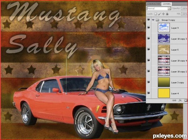 Creation of Retro-Stang : Step 4
