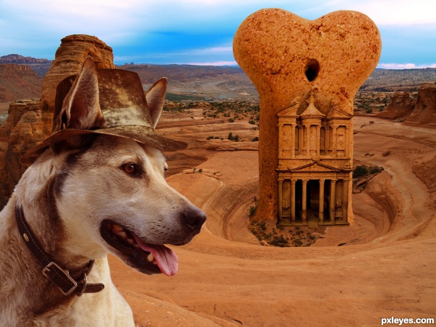 Indiana Dog and the temple of bones