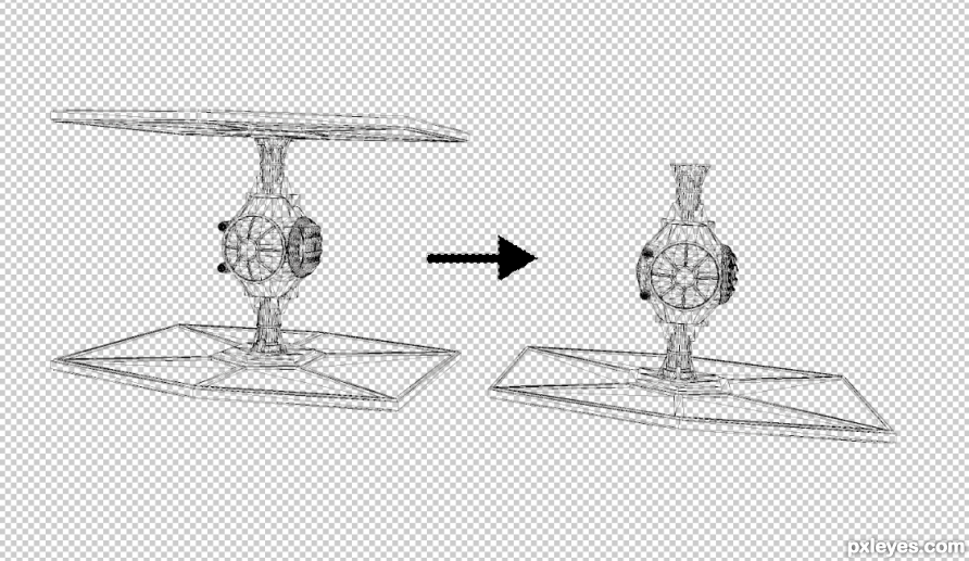 Creation of Vader Boy in Tomorrowland: Step 6