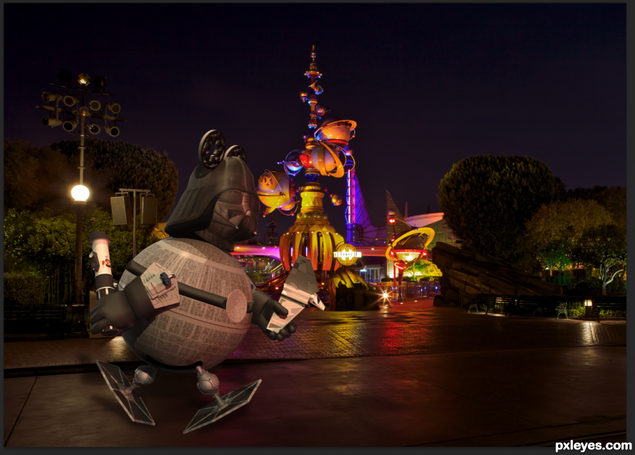 Creation of Vader Boy in Tomorrowland: Step 11
