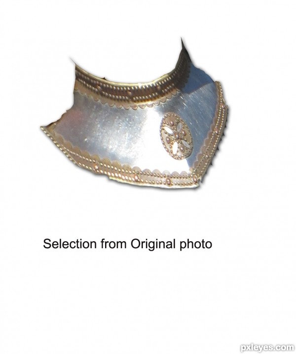 Creation of metal bib: Step 1