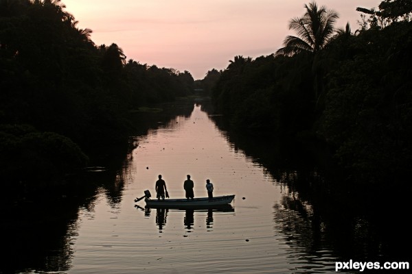 FISHING AT DAWN