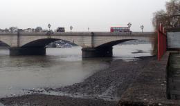 putney bridge on river thames