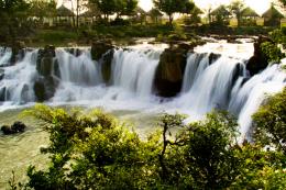 from river to waterfalls