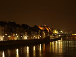 River at night